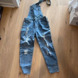 Denim overalls